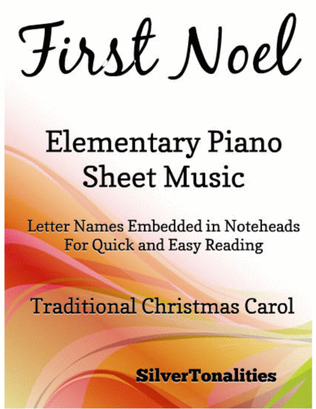 Book cover for First Noel Elementary Piano Sheet Music