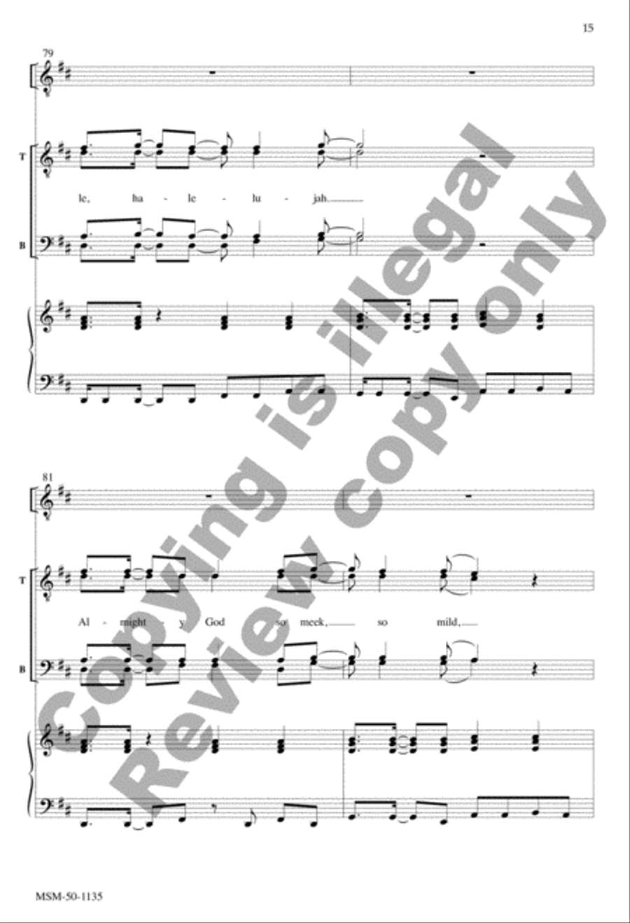 A King Is Born (Choral Score) TTBB scores gallery preview page 15