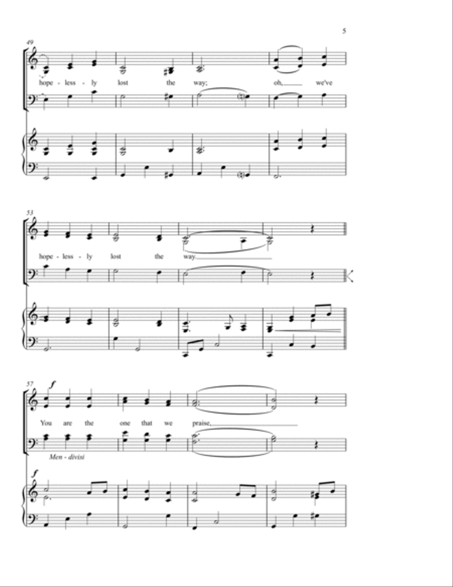 Wonderful, Merciful Savior 4-Part scores gallery preview page 4