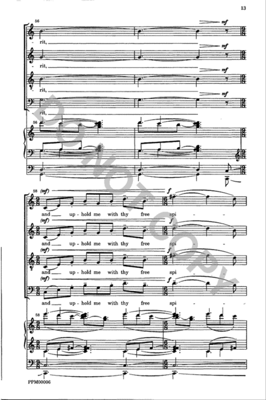 Create in Me a Clean Heart 4-Part scores gallery preview page 14