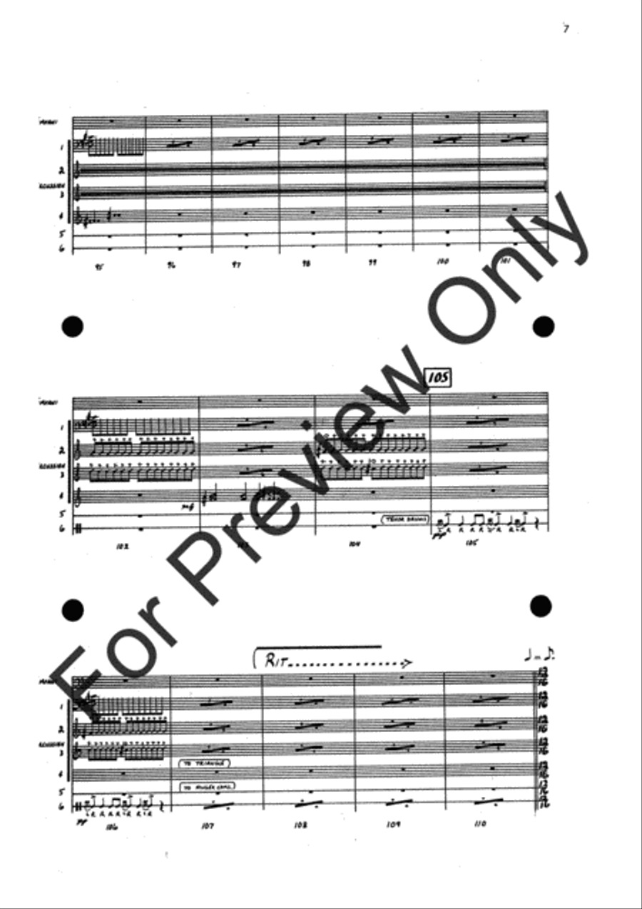 Agincourt Hymn (Score) Concert Band scores gallery preview page 31