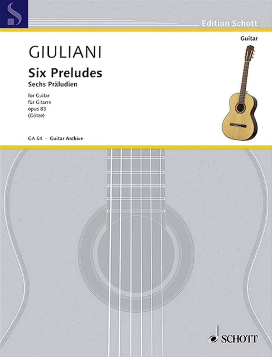 Six Preludes, Op. 83 Acoustic Guitar scores gallery preview page 1