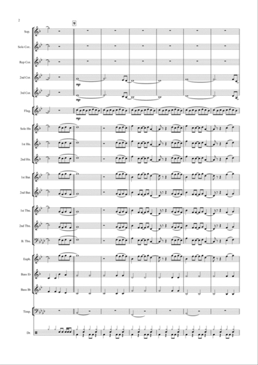 Blinding Lights Blinding Lights Brass Band scores gallery preview page 2