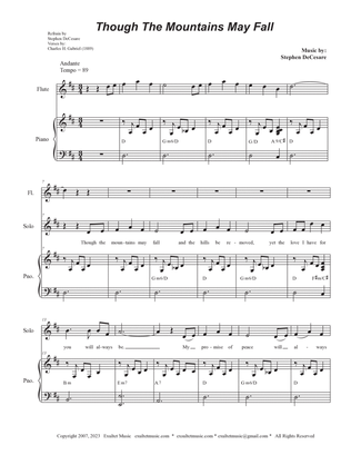 Though The Mountains May Fall (Solo and SATB)