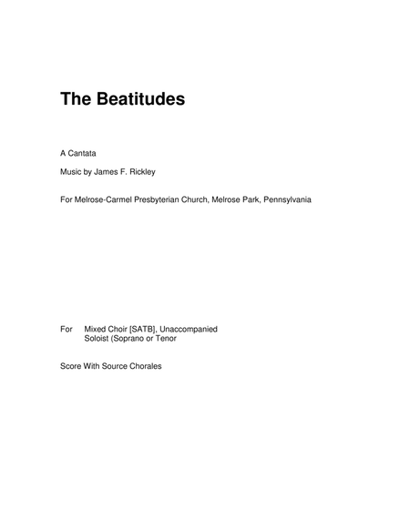 The Beatitudes - A Cantata image number null