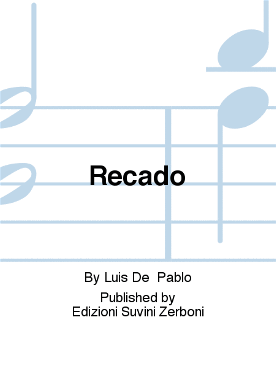 Recado Piano Solo scores gallery preview page 1