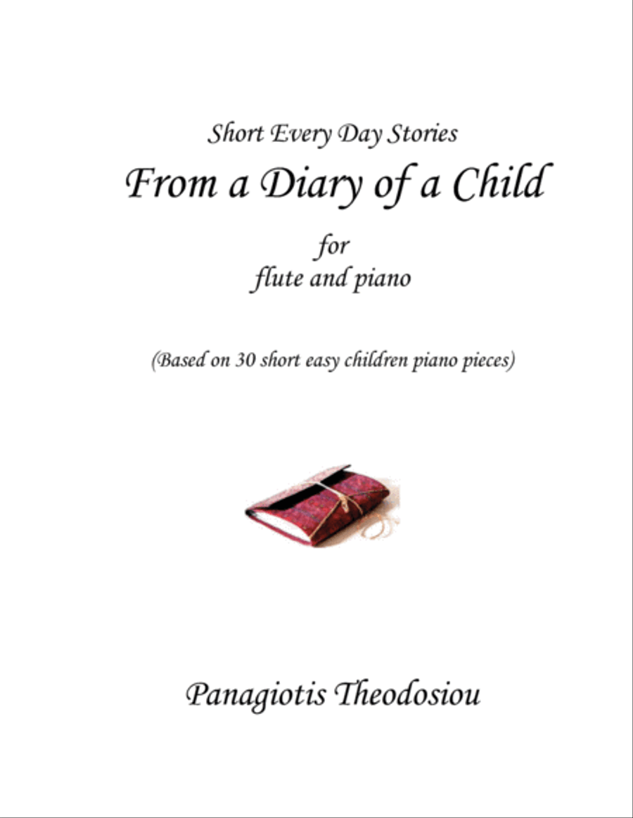 From a Diary of a Child (flute - piano version) Flute Solo scores gallery preview page 1