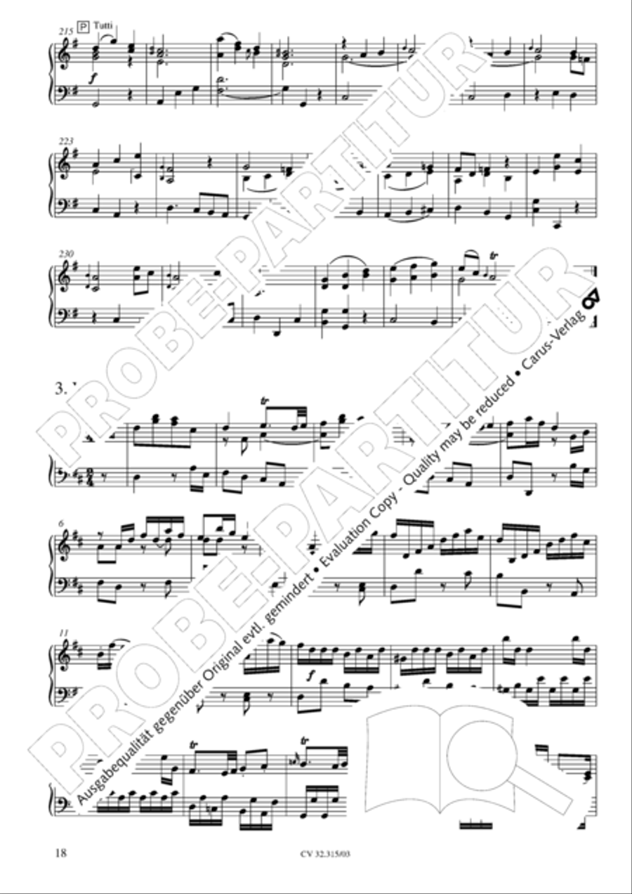 Flute concerto in D major (Flotenkonzert in D) Flute scores gallery preview page 19