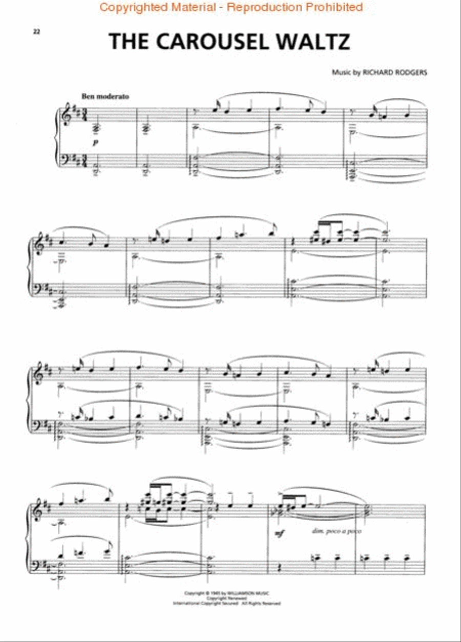 Carousel Carousel Piano, Vocal, Guitar scores gallery preview page 3