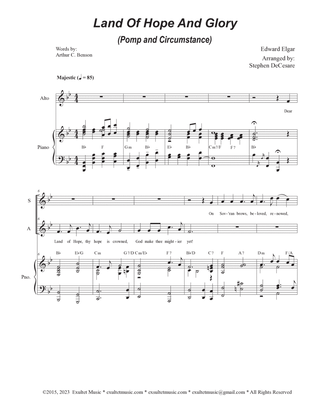 Land Of Hope And Glory (Pomp and Circumstance) (2-part choir - (SA)