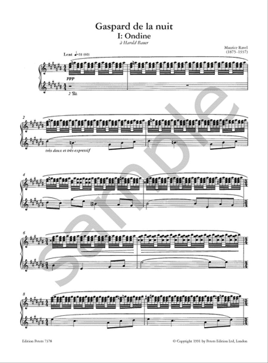 Gaspard de la nuit Piano scores gallery preview page 4
