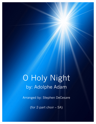 Book cover for O Holy Night (for 2-part choir) (SA)