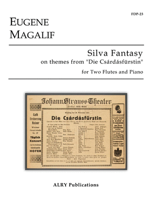 Book cover for Silva Fantasy for Two Flutes and Piano