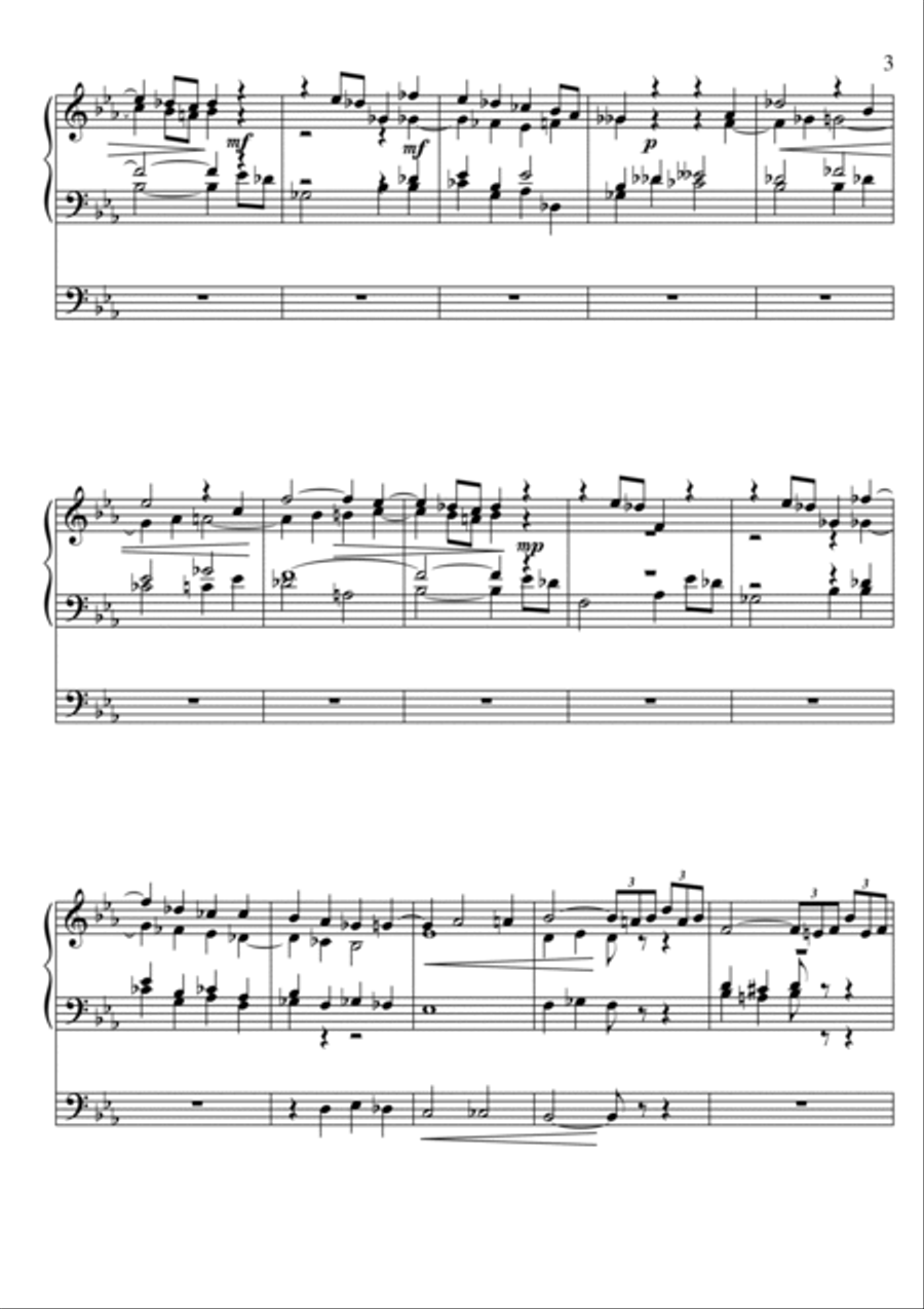 Hymn to St. Catherine of Siena for organ - CS102 Organ Solo scores gallery preview page 3