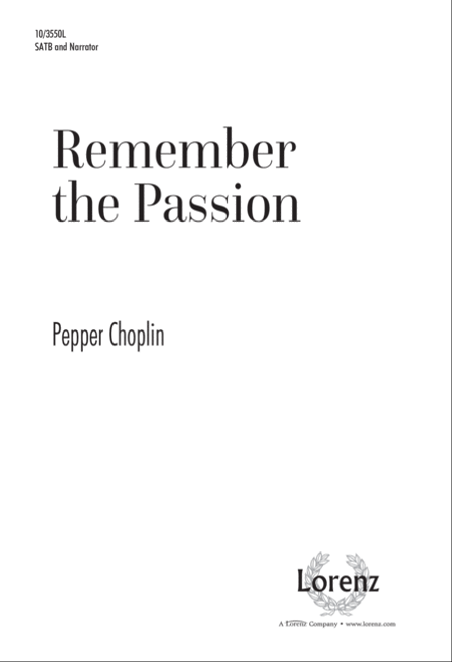 Remember the Passion Remember the Passion 4-Part scores gallery preview page 1