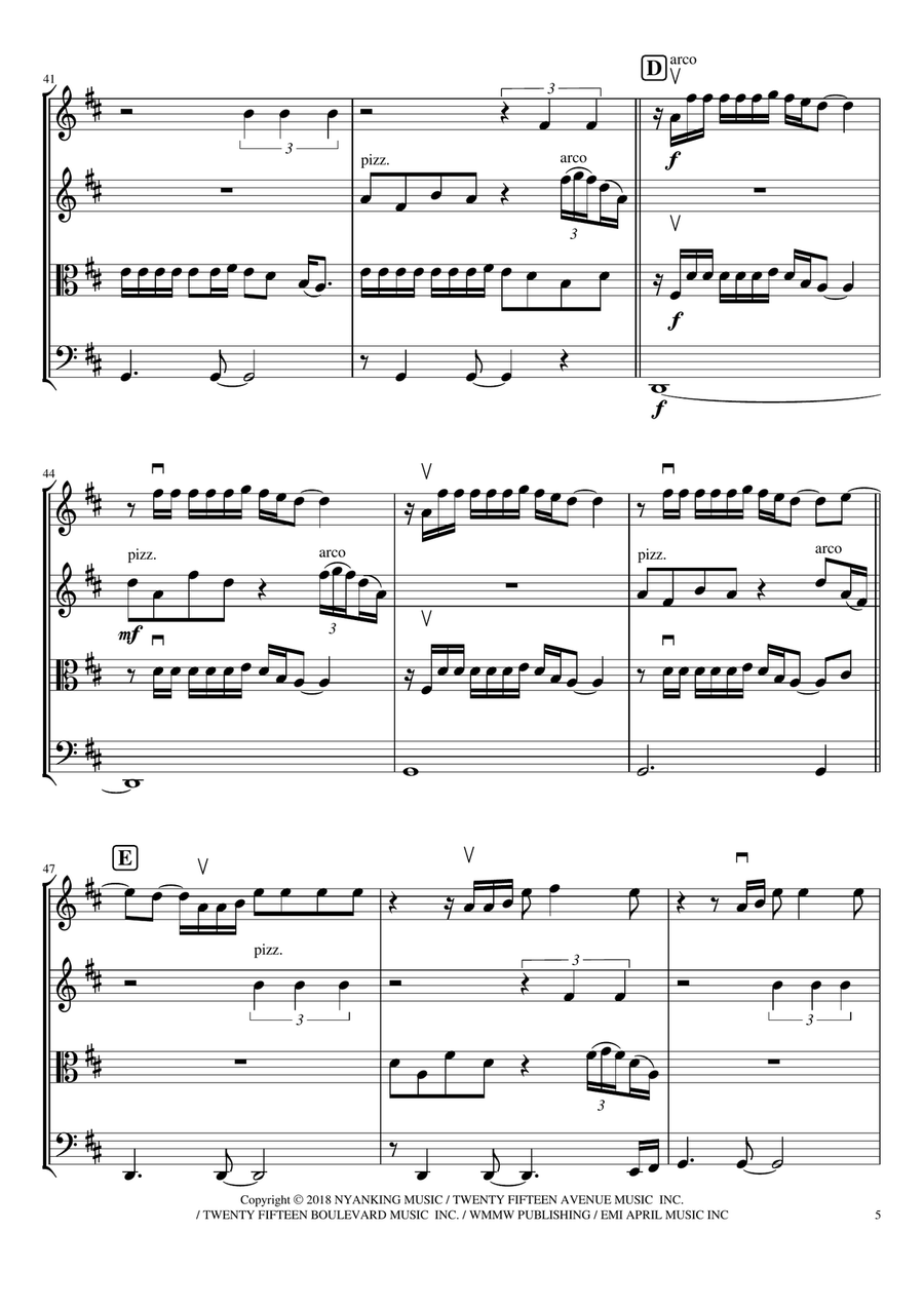 Sunflower String Quartet scores gallery preview page 5