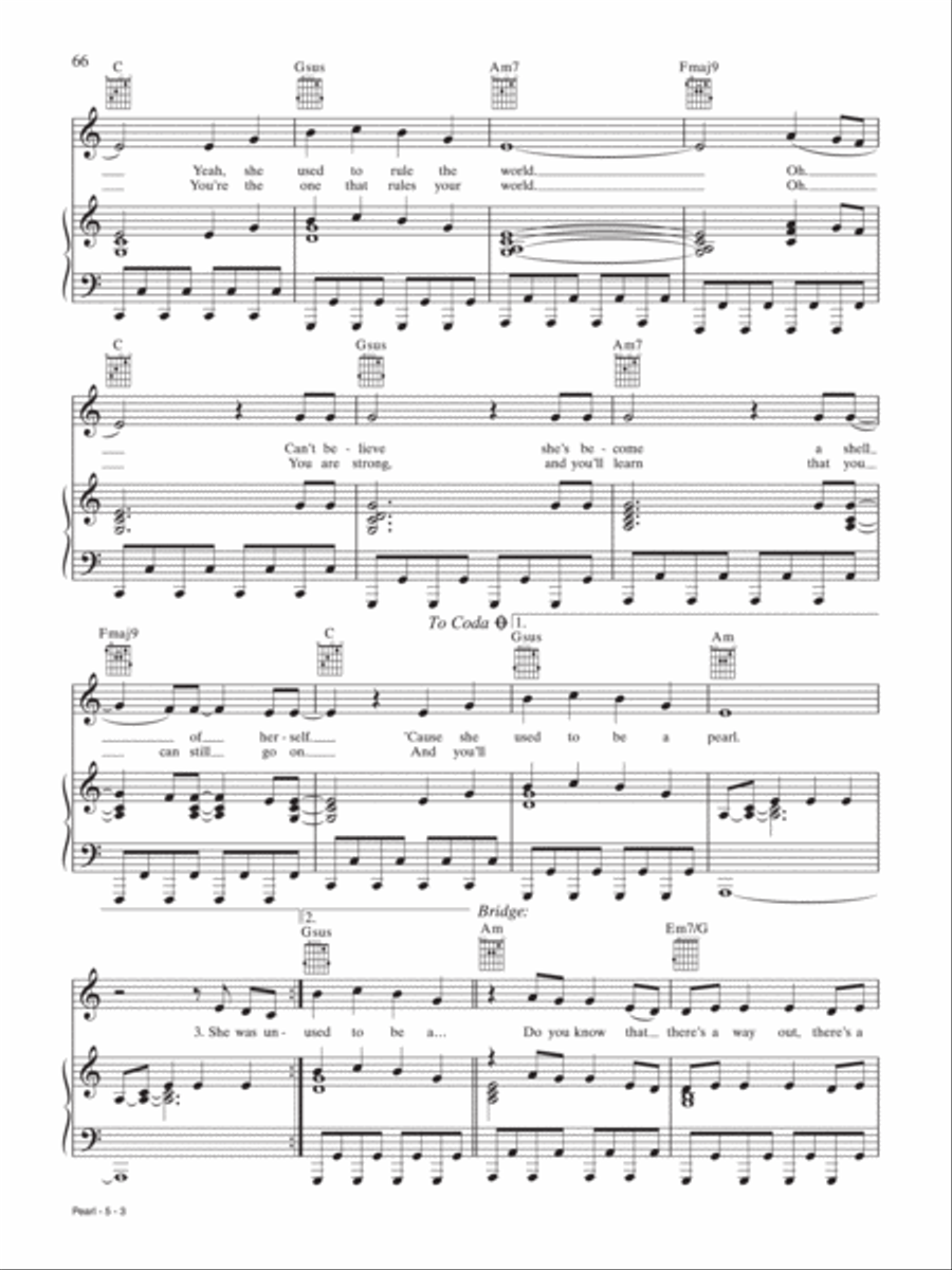 Pearl Pearl Piano, Vocal, Guitar scores gallery preview page 3