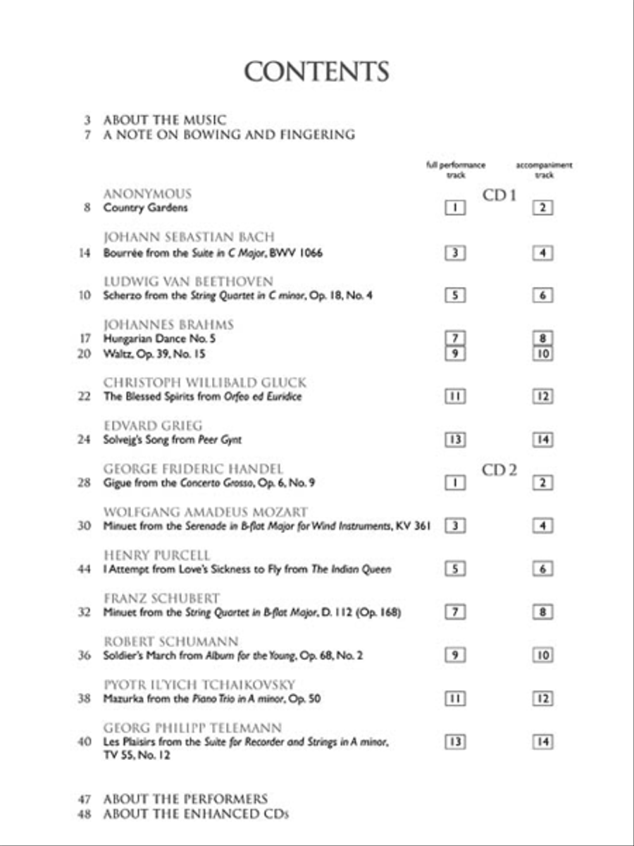 The Violin Collection – Easy to Intermediate Level Violin Solo scores gallery preview page 3