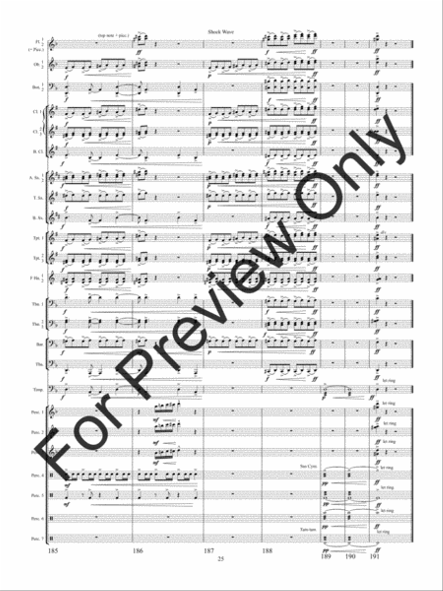 Shock Wave Concert Band scores gallery preview page 28