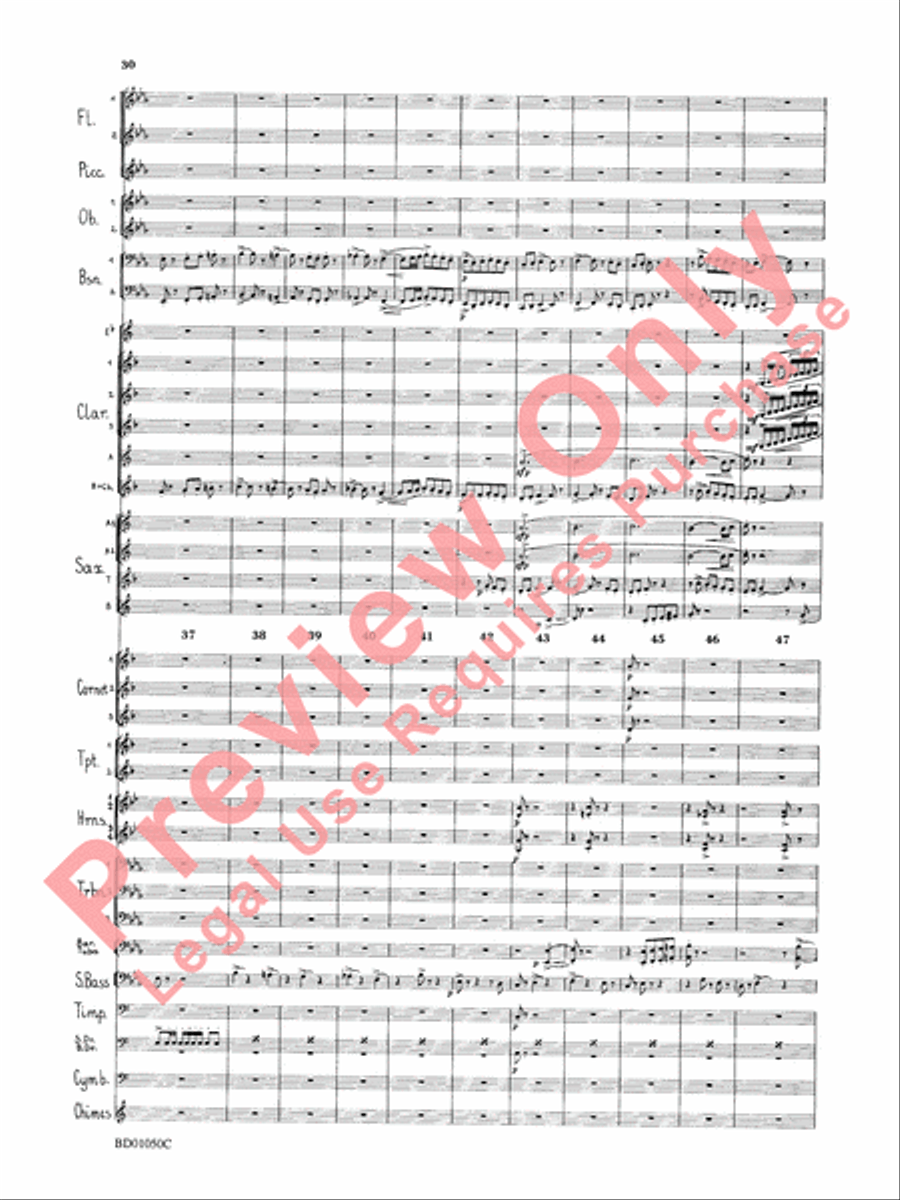 Trittico Concert Band scores gallery preview page 33