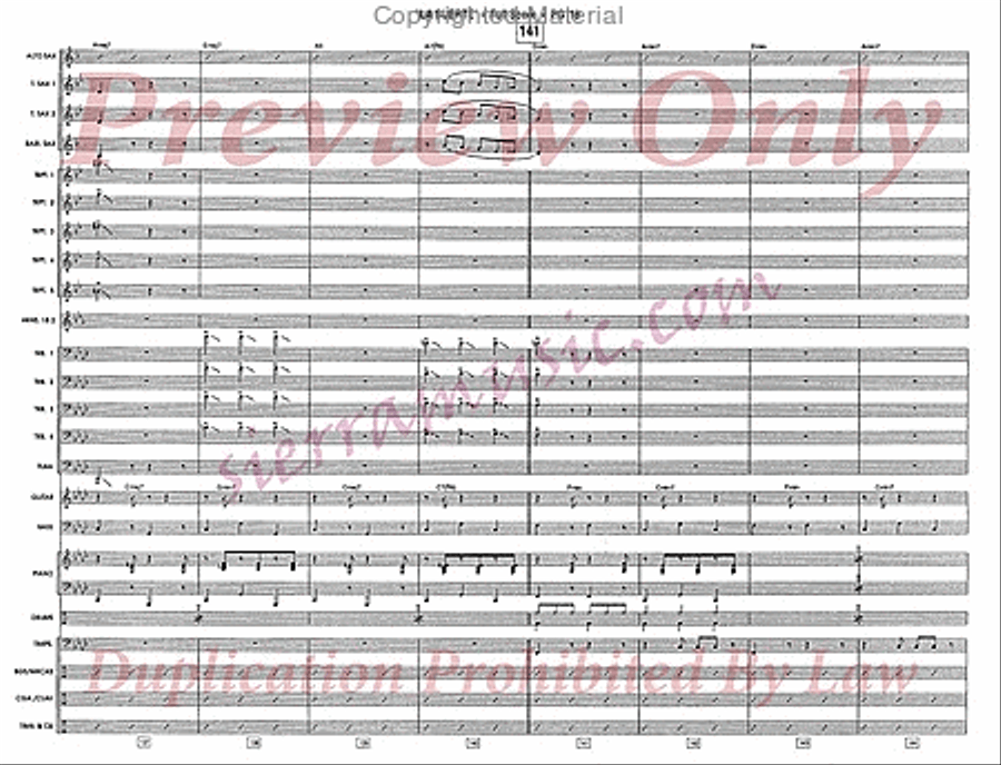 La Suerte De Los Tontos Jazz Ensemble scores gallery preview page 19