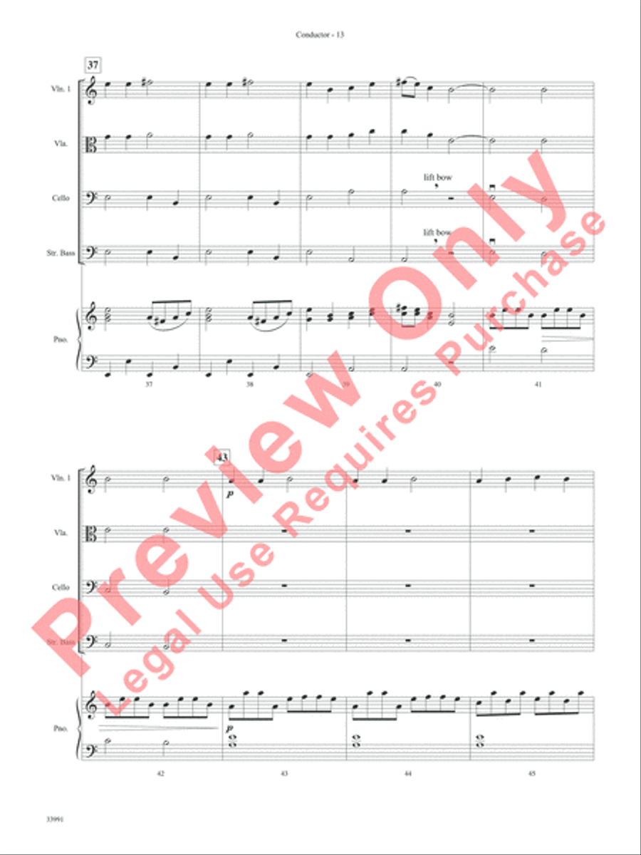 Around the World in One Concert String Orchestra scores gallery preview page 14