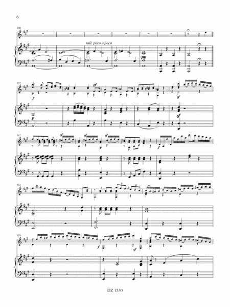 Concerto in A, opus 30 (réduction de piano)