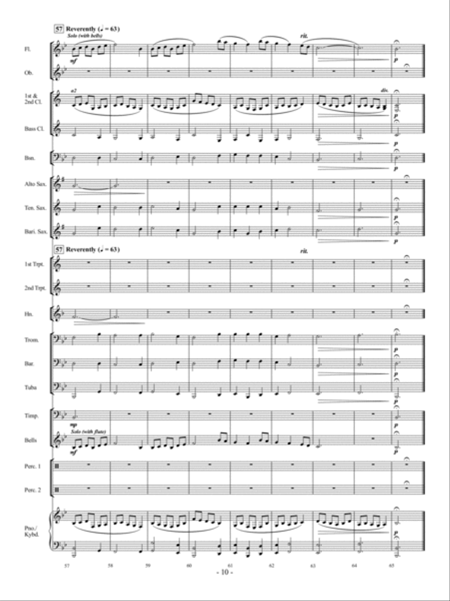 Prelude on a German Hymnsong Concert Band scores gallery preview page 9