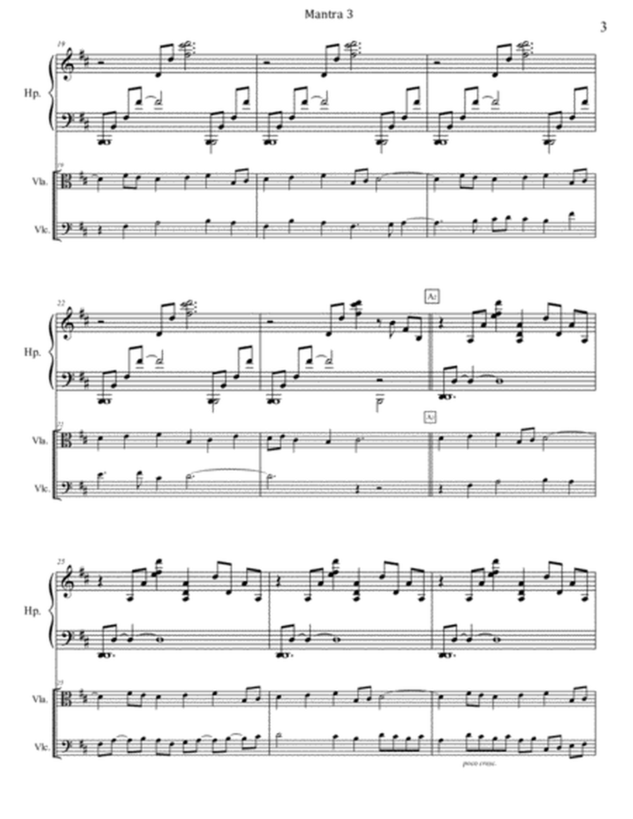 Mantra 3 for Harp, Viola, & Cello