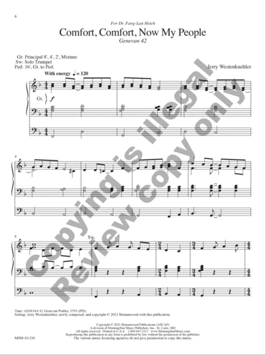 Four Advent Trumpet Tunes Organ Solo scores gallery preview page 4