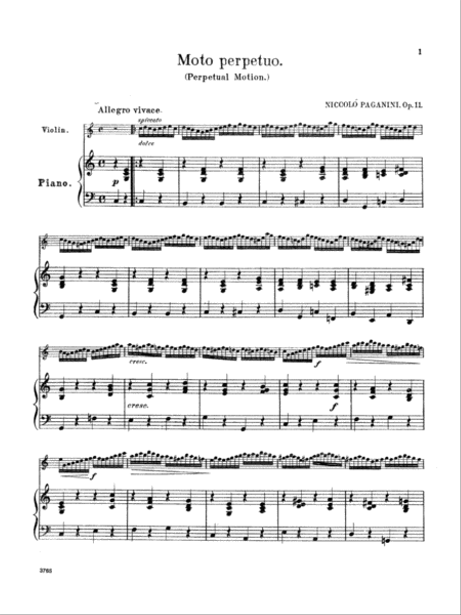 Moto Perpetuo, Op. 11 Small Ensemble scores gallery preview page 4