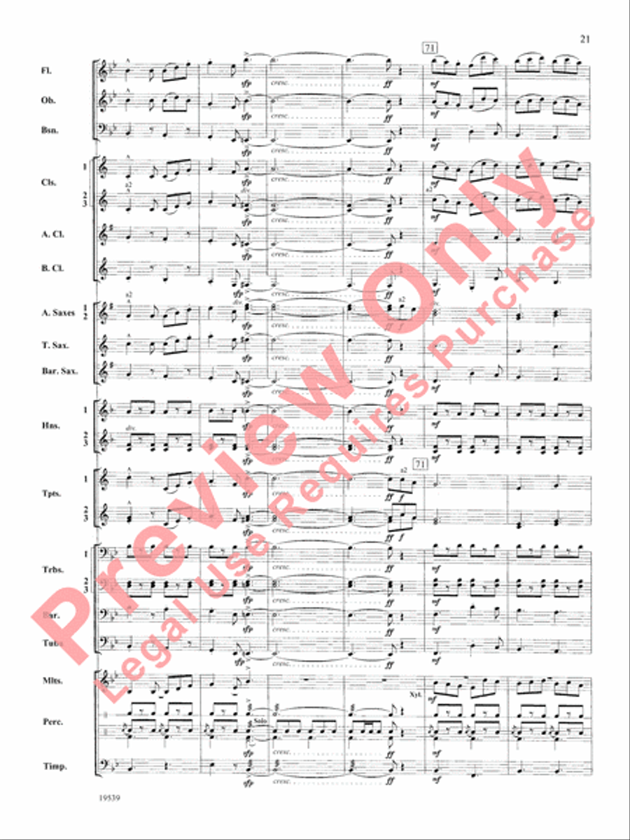 Two Irish Sketches Two Irish Sketches Concert Band scores gallery preview page 22