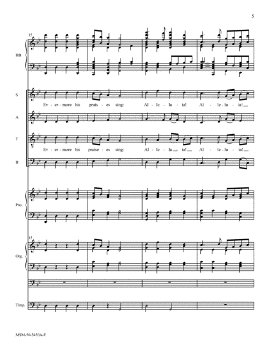 Praise, My Soul, the King of Heaven Choir scores gallery preview page 5