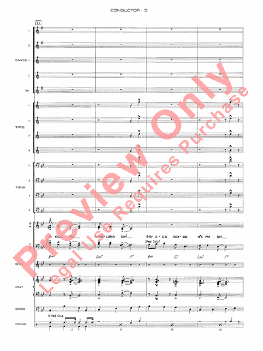 Chattanooga Choo Choo Jazz Ensemble scores gallery preview page 6