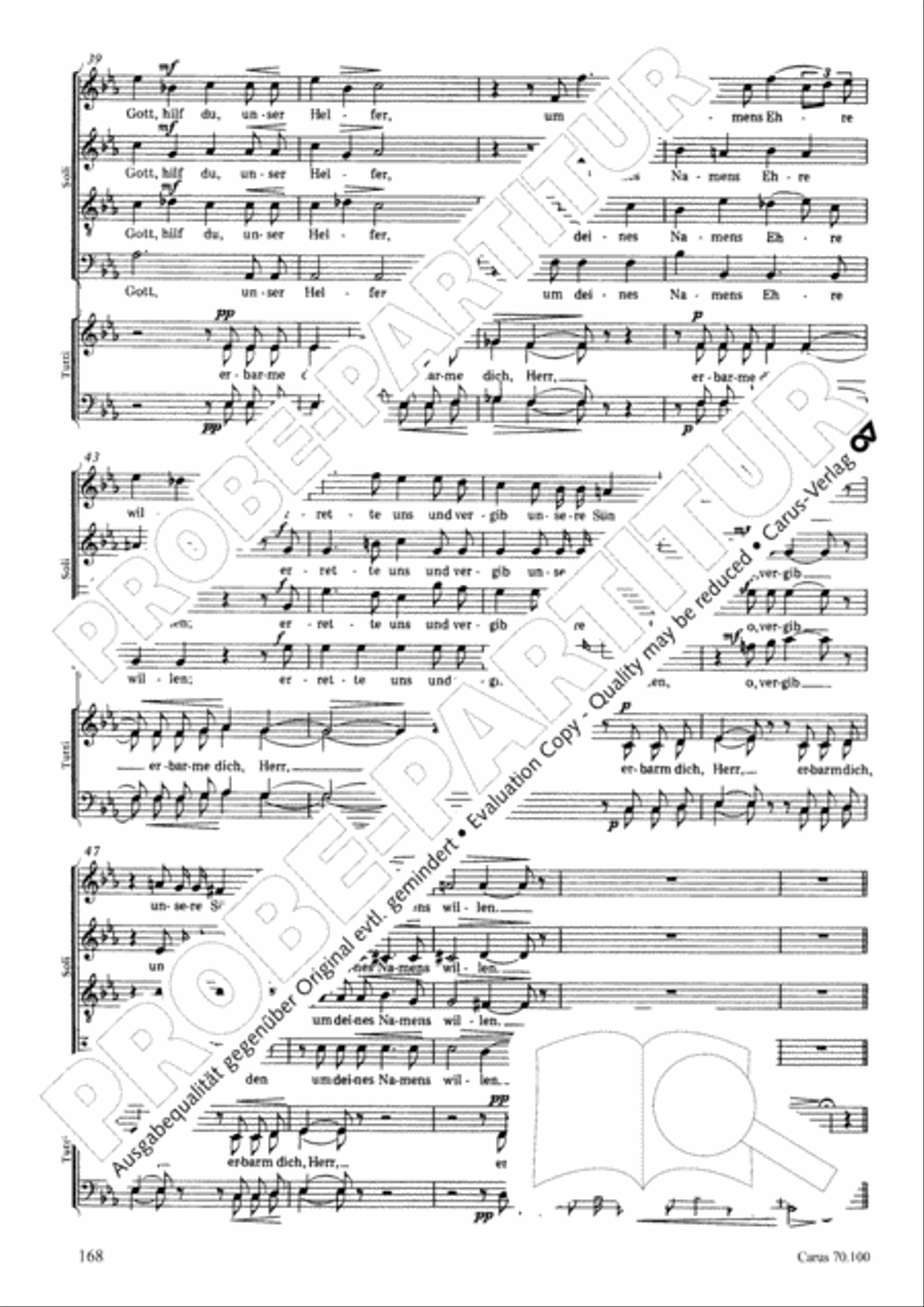 Geistliches Chorbuch der Romantik Choir scores gallery preview page 169