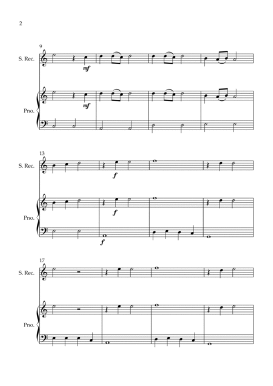 Flowers Recorder scores gallery preview page 2