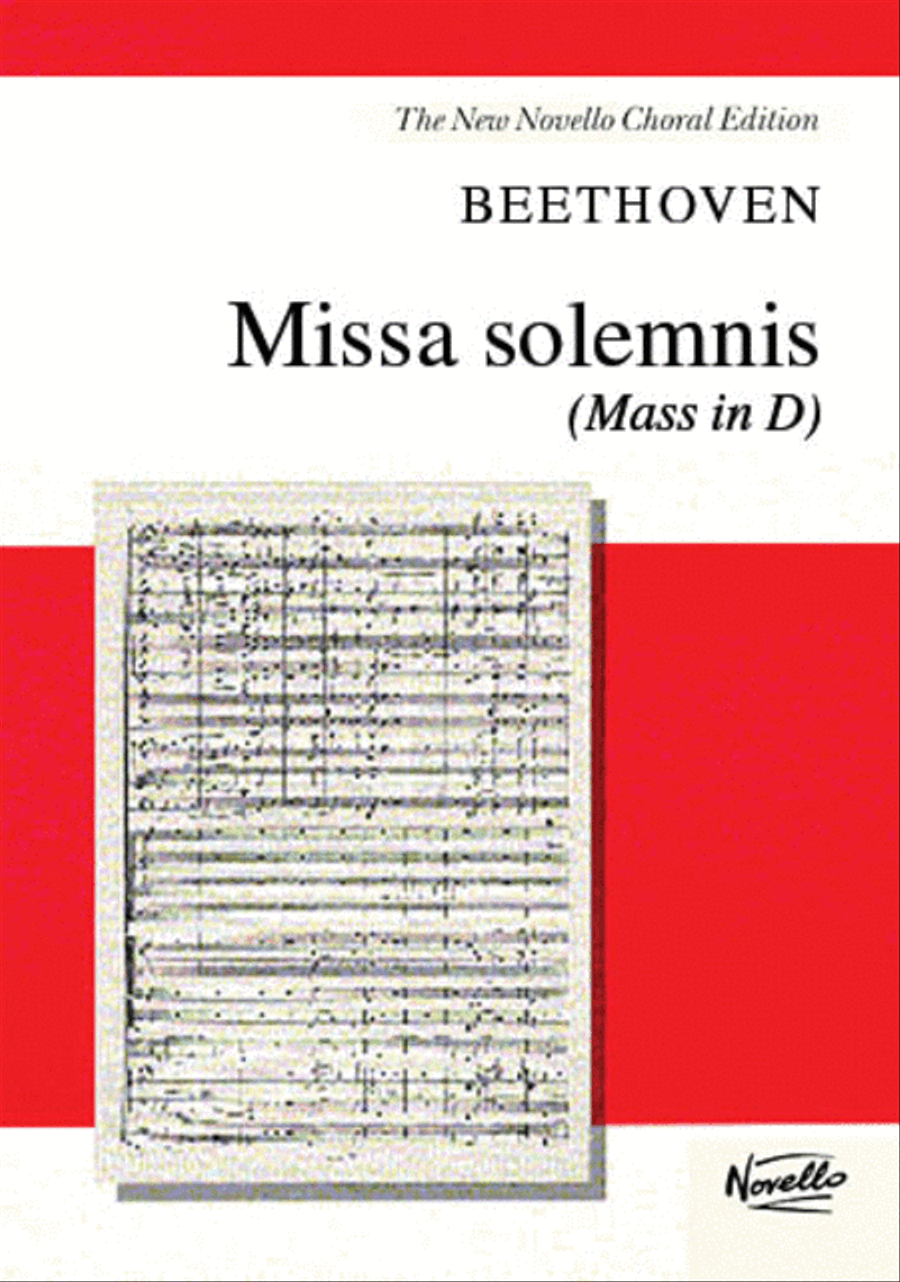 Missa Solemnis (Mass in D) 4-Part scores gallery preview page 1
