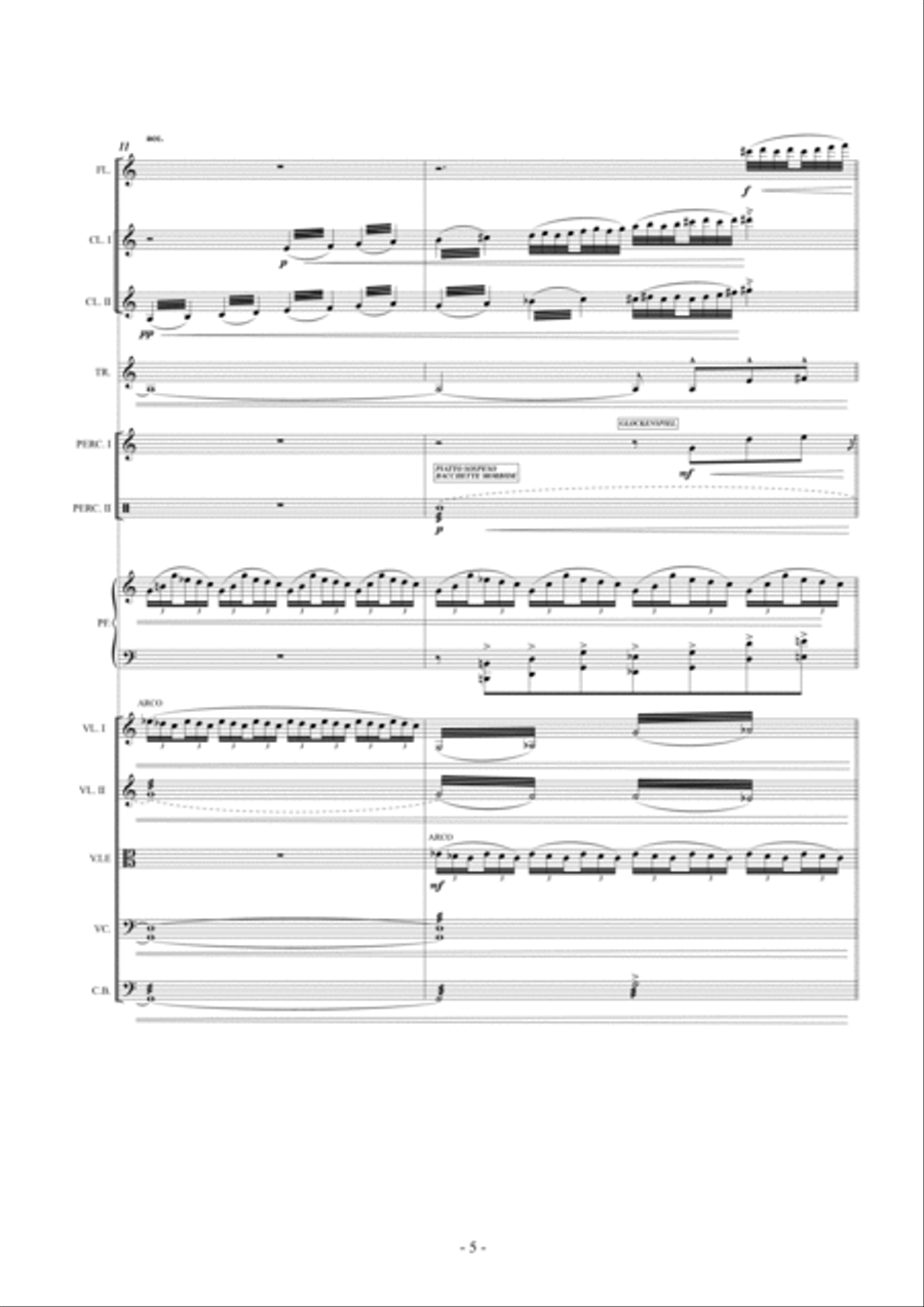 Alberto Cara: Da regioni lontane (ES-20-047) - Score Only Full Orchestra scores gallery preview page 5