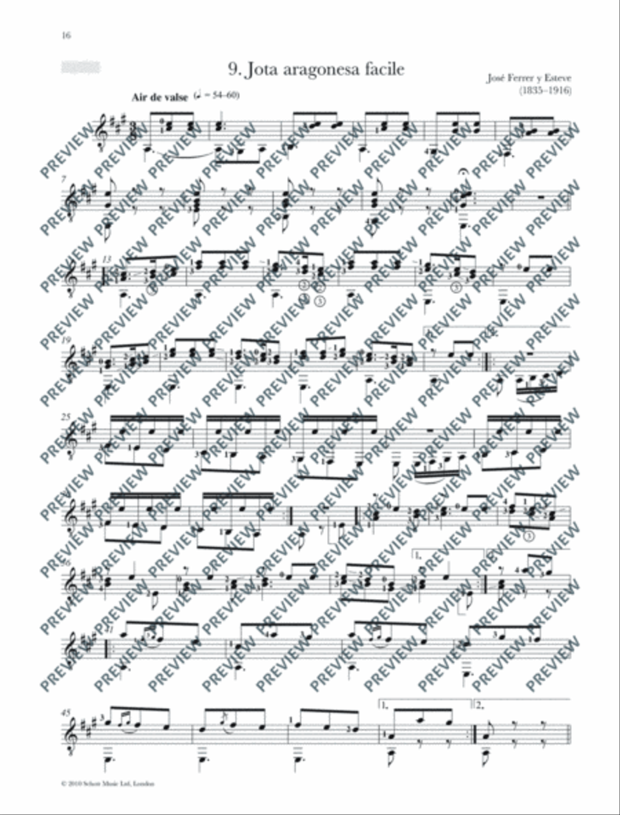 Romantic Guitar Anthology Classical Guitar scores gallery preview page 17