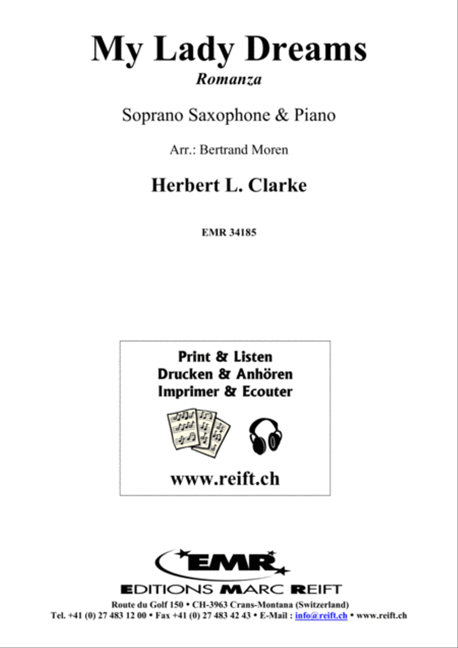 My Lady Dreams Soprano Saxophone scores gallery preview page 1