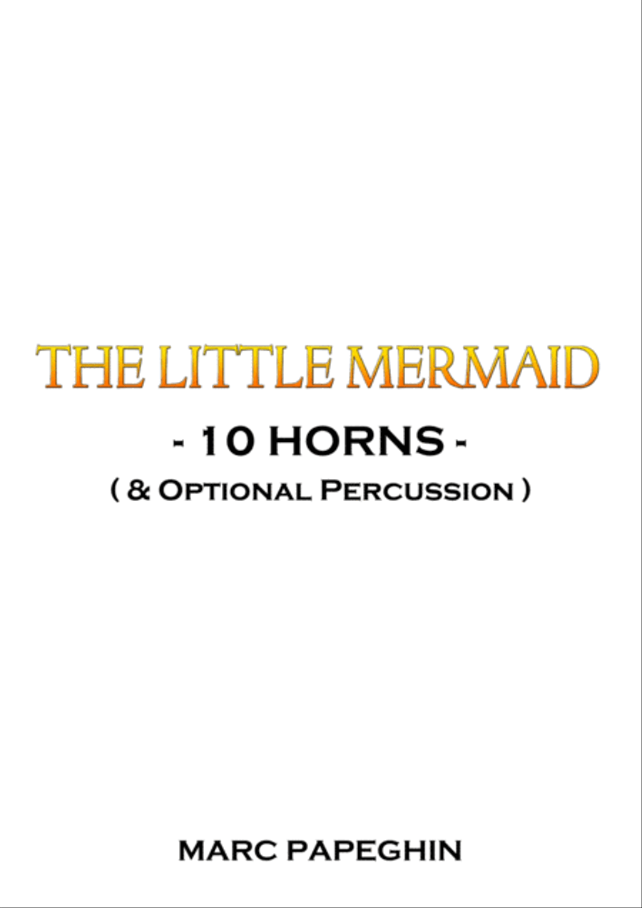 Part Of Your World Large Ensemble scores gallery preview page 1