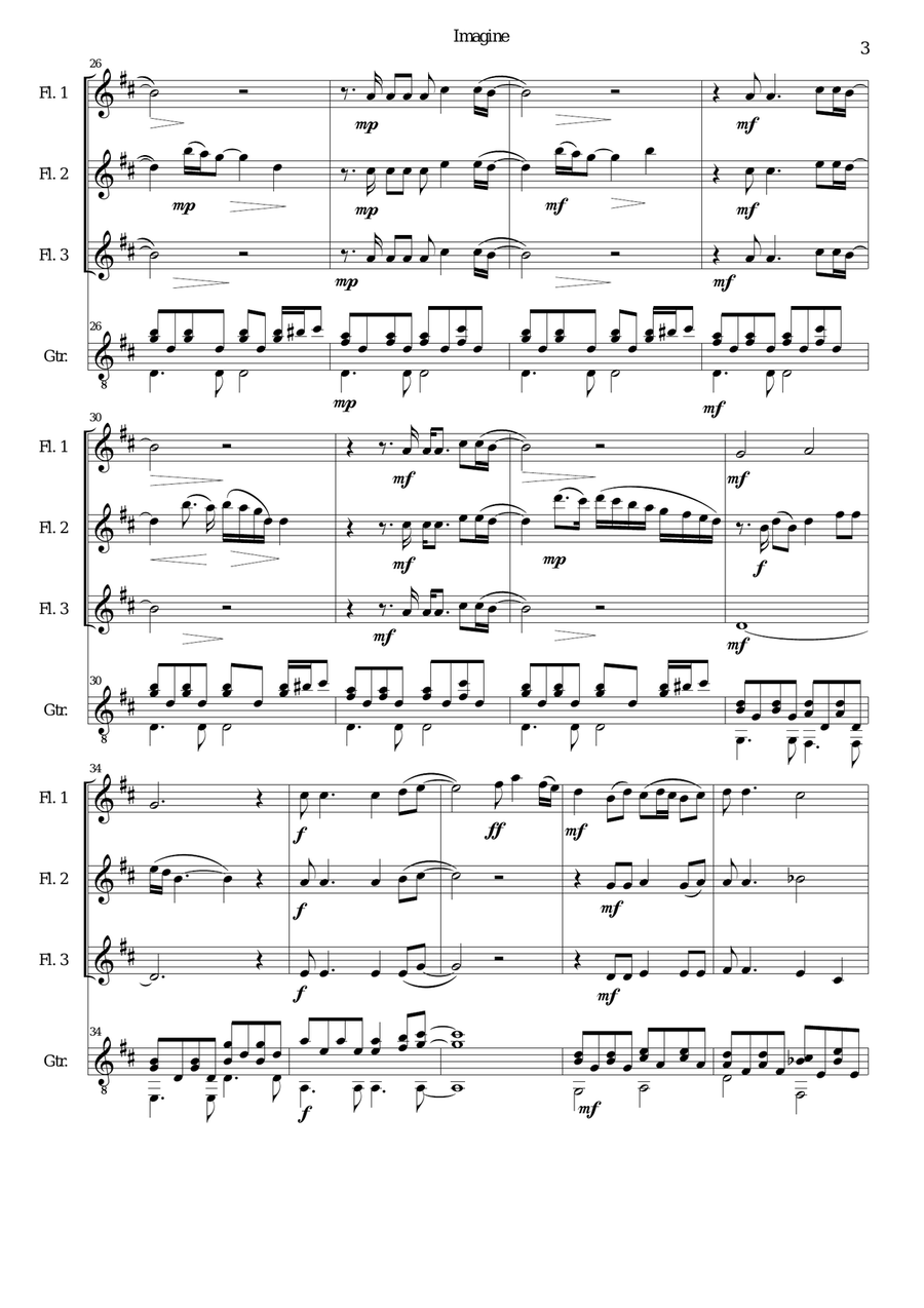 Imagine Flute scores gallery preview page 3