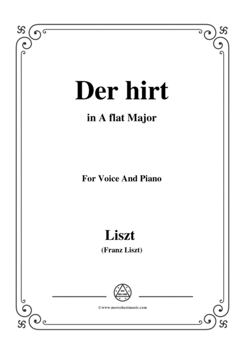Liszt-Der hirt in A flat Major,for Voice and Piano image number null