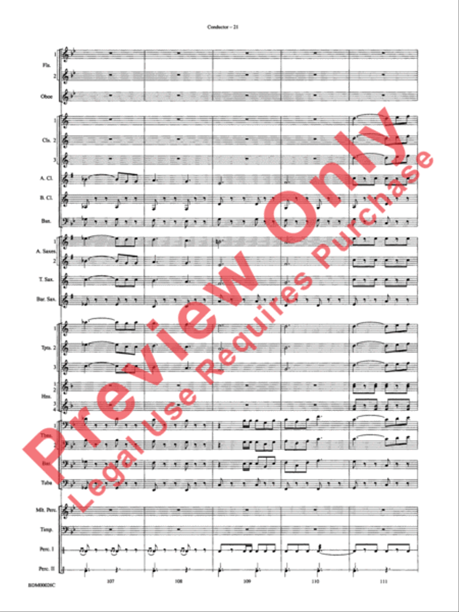 Wings and Shield Wings and Shield Concert Band scores gallery preview page 24
