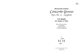 Book cover for Concerto Grosso, Op. 6, No. 12 - Larghetto