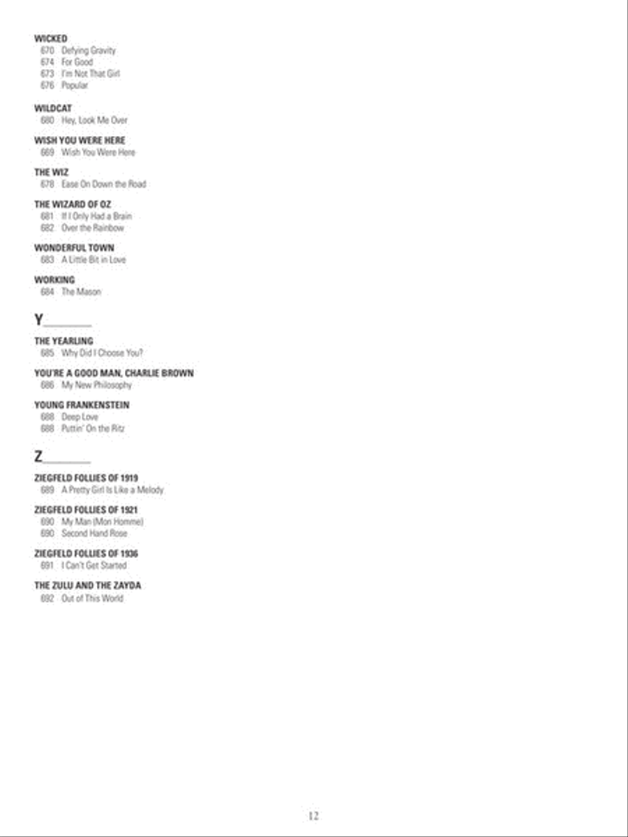 The New Broadway Fake Book Voice scores gallery preview page 9