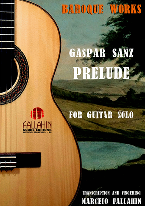 Book cover for PRELUDE - GASPAR SANZ - FOR GUITAR SOLO