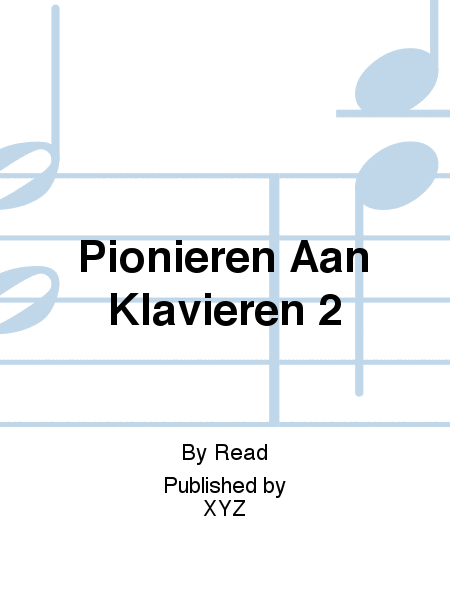 Pionieren Aan Klavieren 2