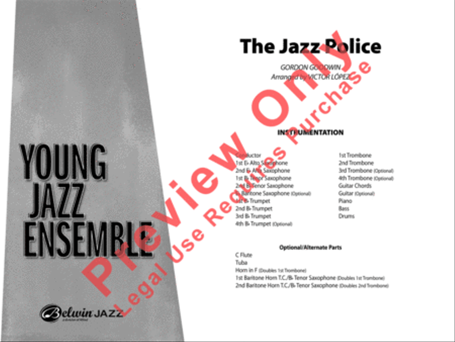 The Jazz Police Jazz Ensemble scores gallery preview page 2