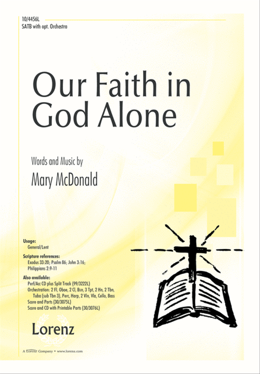 Our Faith in God Alone 4-Part scores gallery preview page 2